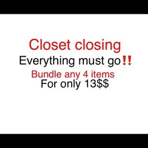 Everything must go‼️